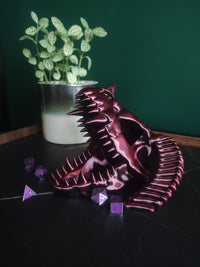 Detailed Dragon Skull Dice Tower with Bone Texture | RPG Gaming & Fantasy Display