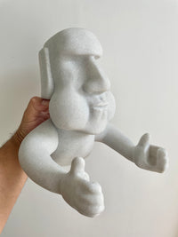 Funny Moai Easter Island Statue Toilet Paper Holder - Wall Mounted Decor