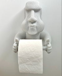 Funny Moai Easter Island Statue Toilet Paper Holder - Wall Mounted Decor