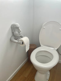 Funny Moai Easter Island Statue Toilet Paper Holder - Wall Mounted Decor