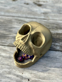 Macabre Screaming Skull Dice Tower for Tabletop RPG Gamers
