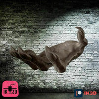 Creepy Demon Hand Headset Holder | Gothic Wall Mount & Coat Hook Decor