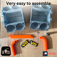 Petrol Head Engine Block Can Cooler Set V4 V6 V8 V12 V16 for Mini & Regular Cans