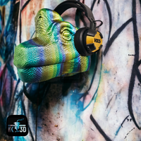 Realistic Brachiosaurus Headphone Holder Wall Mount - 3D Printed PLA Decor