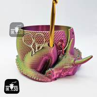 Fantasy Dragon Yarn & Crafting Bowl –Organizer with Tool Holders