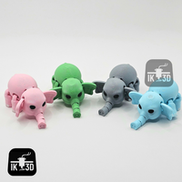 Flexi Baby Elephant Articulated Figure Toy with Hats