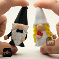 Bride & Groom Wedding Gnomes Figurines - Unique Cake Topper & Gift