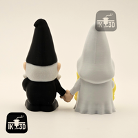 Bride & Groom Wedding Gnomes Figurines - Unique Cake Topper & Gift