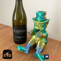 3D Printed Leprechaun Wine & Spirits Bottle Holder | St Patrick's Day Decor