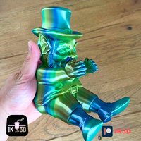 3D Printed Leprechaun Wine & Spirits Bottle Holder | St Patrick's Day Decor