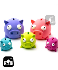 Cute Round Piggy Money Bank - Coin Saver for Kids & Desk Decor