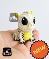 Iconic Baby Dragon 3D Printed Figurine - Whimsical Fantasy Decor & Gift