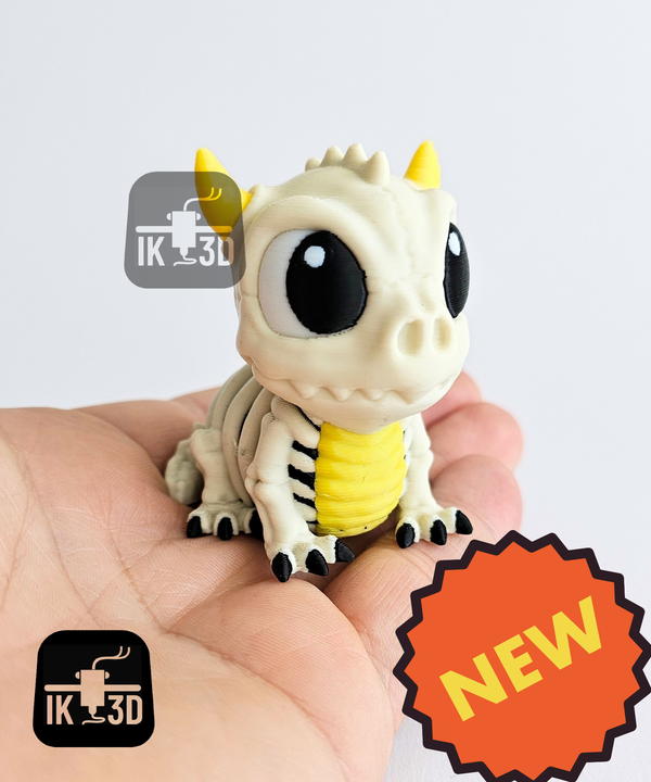 Iconic Baby Dragon 3D Printed Figurine - Whimsical Fantasy Decor & Gift