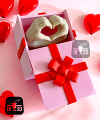 Romantic Pop-Up Heart Hands Surprise Gift Box
