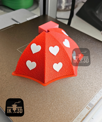 Heart Umbrella Wall Hook – Reversible Key, Coat Hook & Trinket Bow