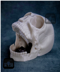 Macabre Screaming Skull Dice Tower for Tabletop RPG Gamers