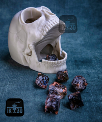 Macabre Screaming Skull Dice Tower for Tabletop RPG Gamers