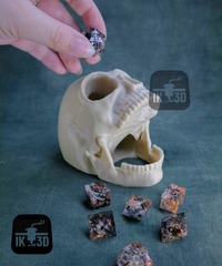 Macabre Screaming Skull Dice Tower for Tabletop RPG Gamers