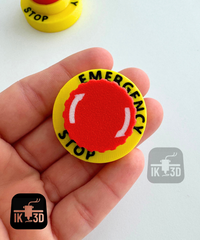 Tactile Fidget Clicker Keychain, Red Button Stress Relief Toy