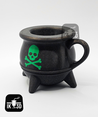 Gothic Cauldron Can Holder Spooky Drink Insulator for Halloween & Dark Aesthetic