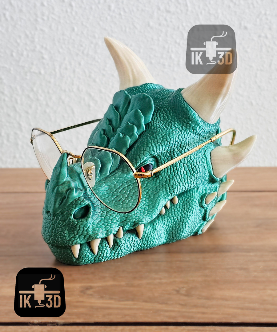 Sculpted Dragon Glasses Holder & Multi-Purpose Desk Organizer