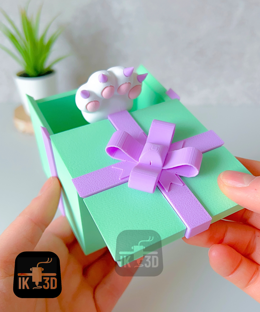 Pop-Up Cat Paw Gift Box - Unique Surprise