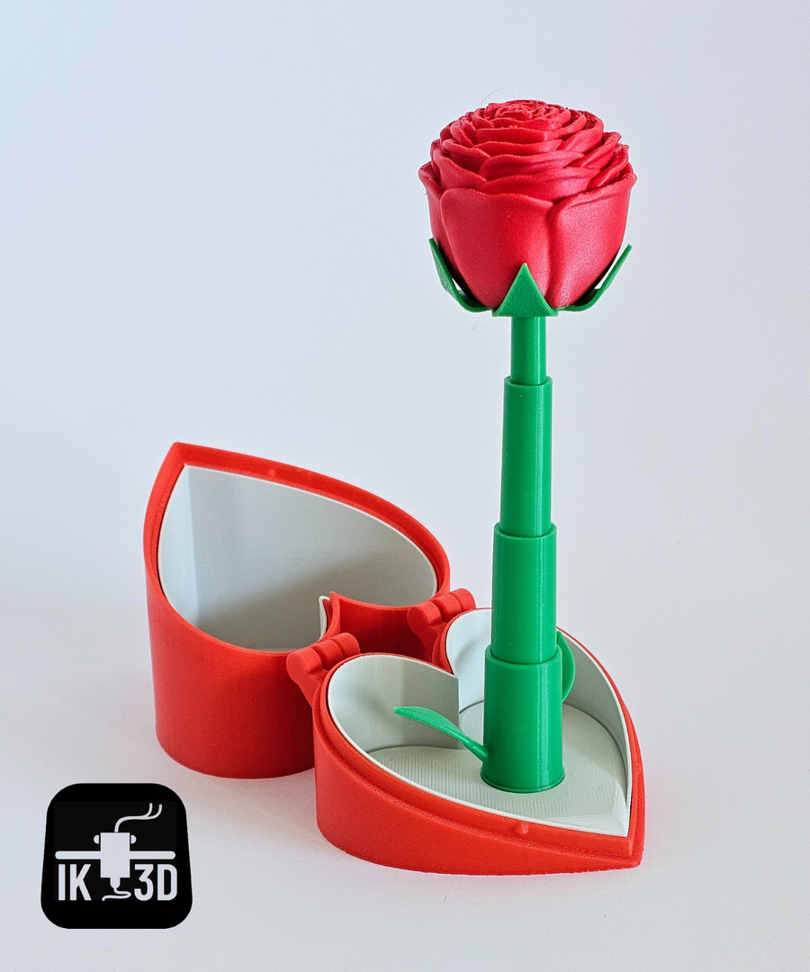 Theatrical Pop-Up Rose Heart Box | Romantic Proposal & Gift Display