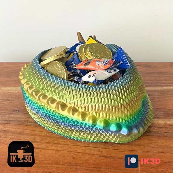 Sleepy Dragon Candy Bowl & Planter - Adorable Desktop Coin & Trinket Keeper