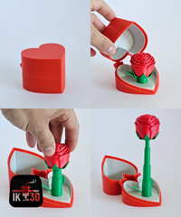 Theatrical Pop-Up Rose Heart Box | Romantic Proposal & Gift Display