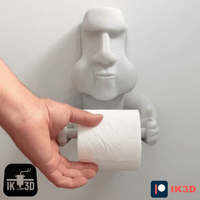 Funny Moai Easter Island Statue Toilet Paper Holder - Wall Mounted Decor