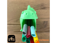 Cute Chubby T-Rex Dinosaur Pen and Pencil Holder Desk Organizer