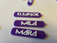 Custom Kpop Style Name Keychain | Personalised 3D Printed Fan Gift