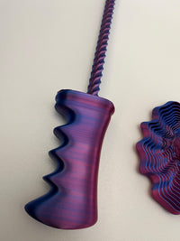 Hypnotic Fractal Fidget Screw Spinner | 3D Printed Adult Desk Toy