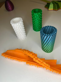 Twisty Stim Fidget — 4 Texture Options | Adult Desk Toy | 3D Printed