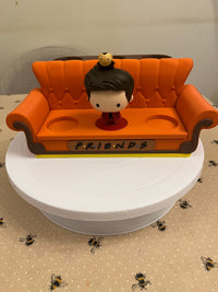 Friends Figures Couch Display Stand – 3D Printed Collector Shelf – Figures Not Included