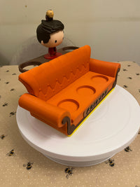 Friends Figures Couch Display Stand – 3D Printed Collector Shelf – Figures Not Included