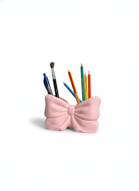 Bow Ribbon Pen Holder – 3D Printed Desk Organiser - AI generated