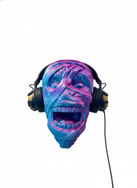 Mummy Head Wall Mounted Headphones Holder - AI generated