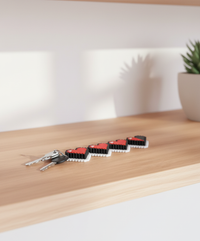 8-Bit Heart Clicker Fidget Toy - AI generated