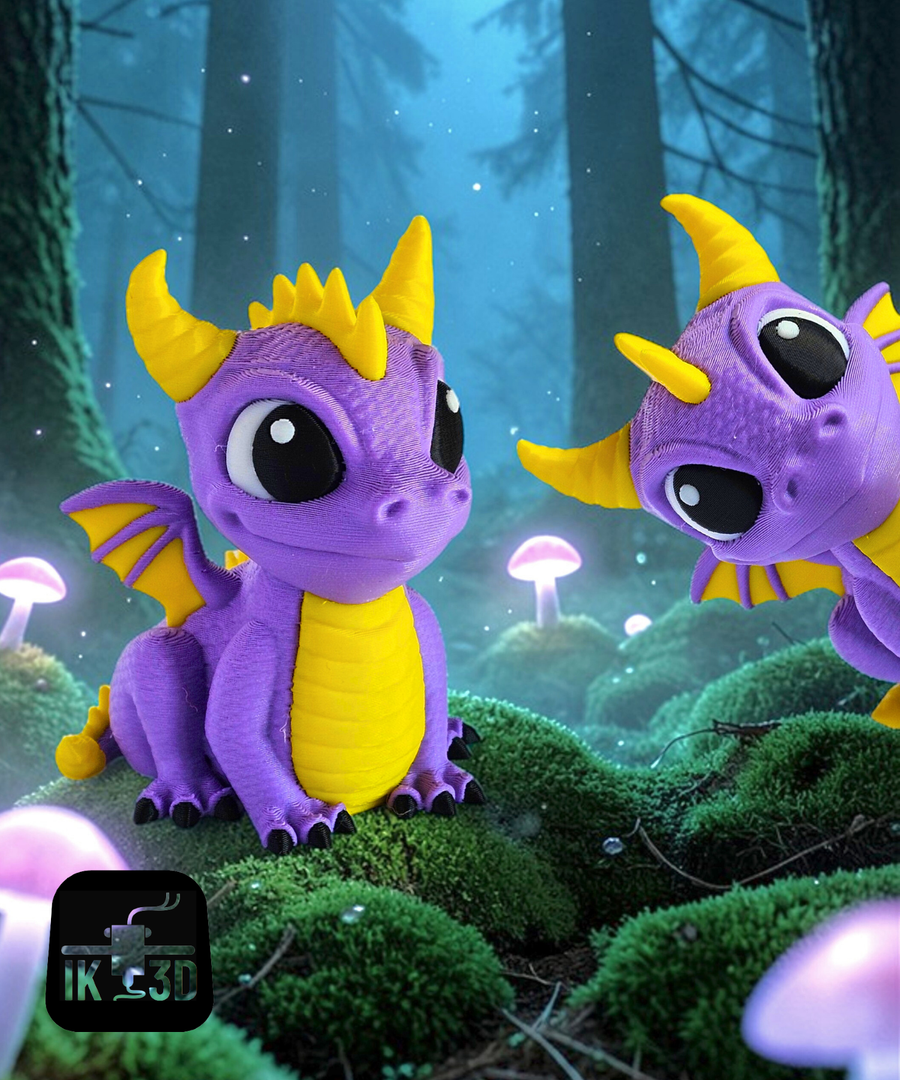 Baby Dragon Teen Evolution Model with Wings