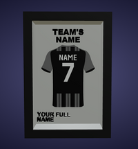 Personalized Football Jersey Frame – Custom Name & Number Wall Decor for Fans