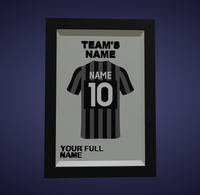 Personalized Football Jersey Frame – Custom Name & Number Wall Decor for Fans