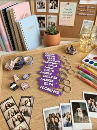 Custom Kpop Style Name Keychain | Personalised 3D Printed Fan Gift