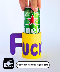UCK Small Personalised Can Cooler | Custom Mini Can Holder