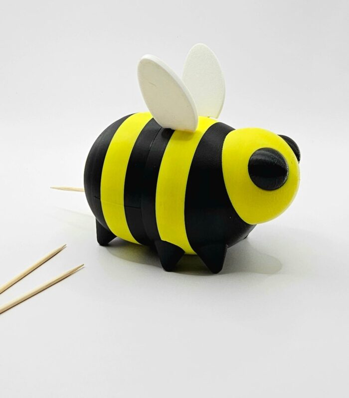 Charming Bee Toothpick Dispenser - Cute Dining Table & Desk Decor