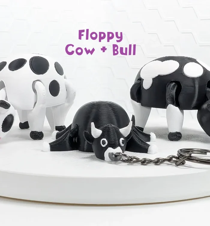 Floppy Cow Bull Flexi Toy