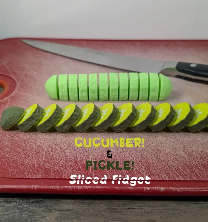 Cucumber Pickle Sliced Fidget Toy