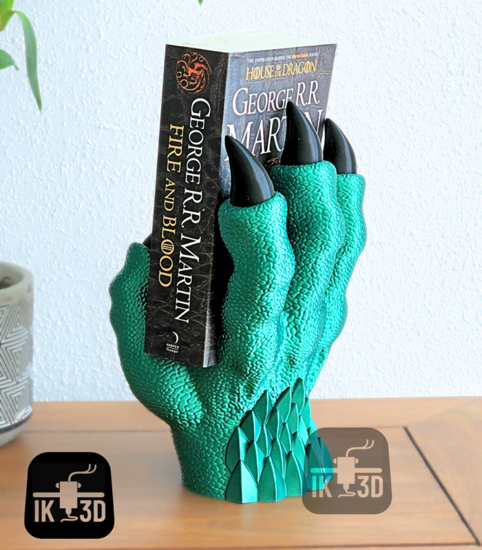 Fantasy Dragon Claw Book Stand - Realistic Gothic Book & Tablet Holder
