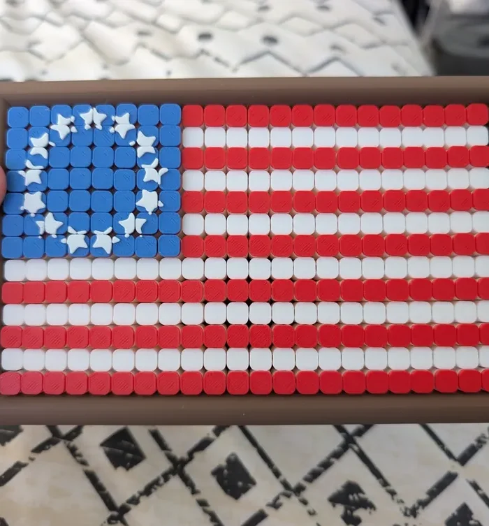 Flexi Grid Flag Fidget Toy - USA