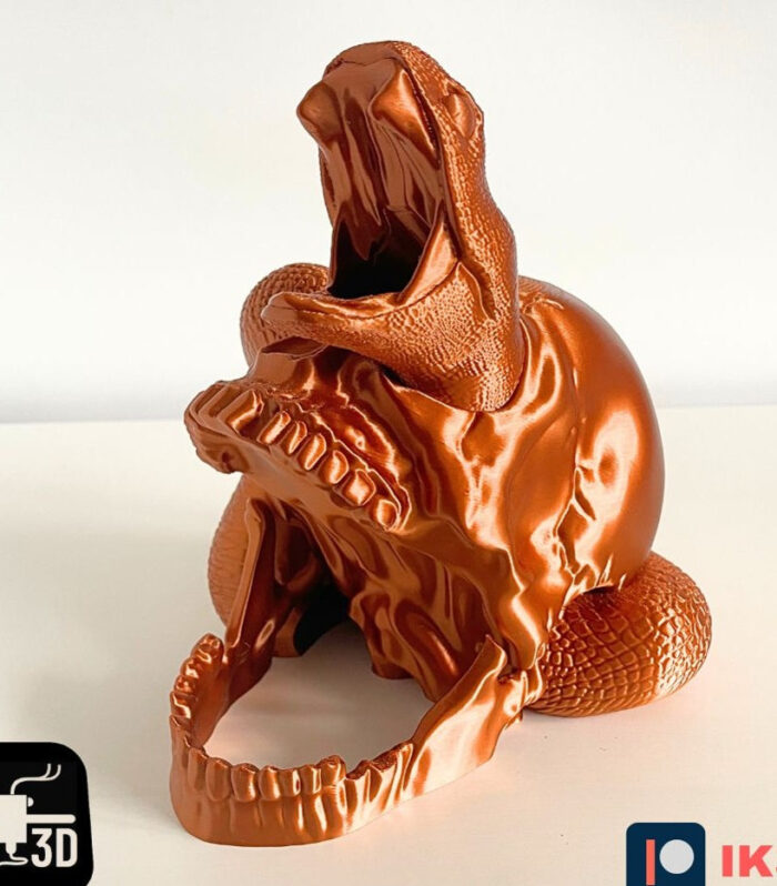 Macabre Skull & Serpent Dice Tower | Dark Fantasy Tabletop RPG Accessory